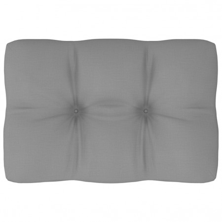 Pernă canapea din paleți, gri, 60 x 40 x 10 cm - Img 1