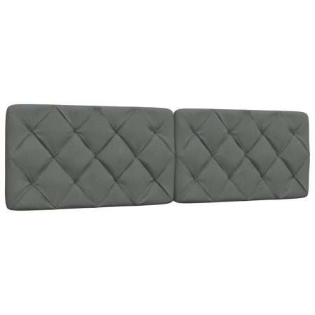 Pernă pentru tăblie de pat, gri închis, 180 cm, material textil