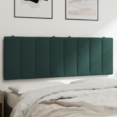 Pernă tăblie de pat, verde, 140 cm, catifea