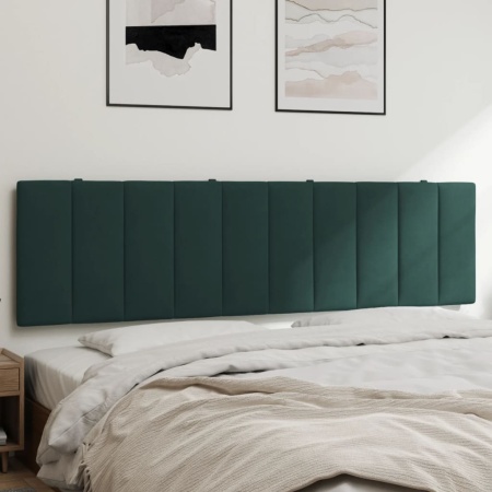 Pernă tăblie de pat, verde, 180 cm, catifea