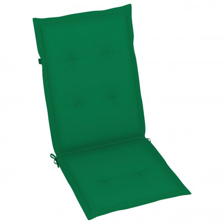 Perne scaun de grădină, 6 buc., verde, 120 x 50 x 3 cm