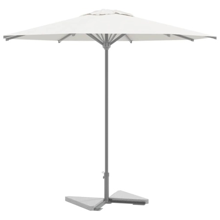 Plăci cu greutate umbrelă 2 buc granit gri triunghiular 14 kg