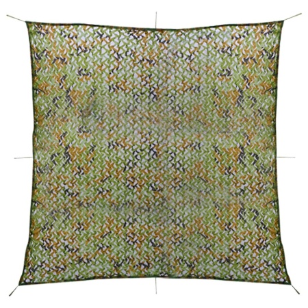 Plasă de camuflaj cu geantă de depozitare, verde, 5x5 m
