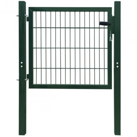Poartă 2D pentru gard (simplă) 106 x 130 cm, verde