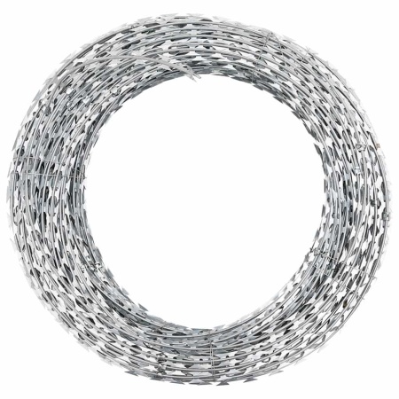 Sârmă ghimpată BTO-22 Concertina cu lame, 60 m, oțel galvanizat