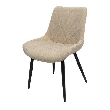 Scaun ML-1, tapitat stofa, crem