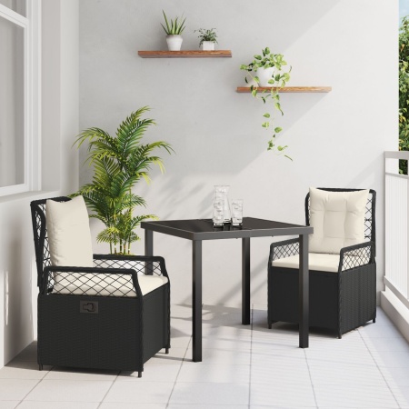 Set de dining pentru grădină 3 piese Bej Poliratan