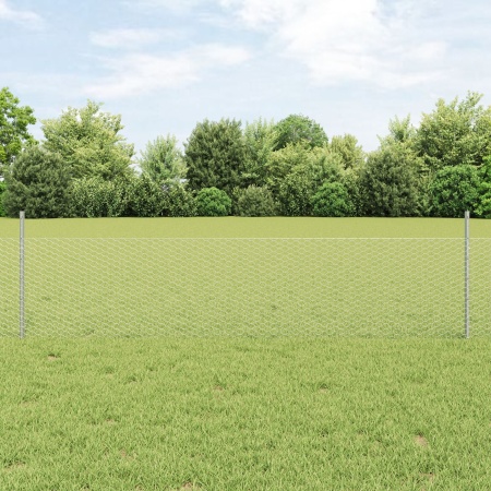 Set Gard Grădină Set de 2 Oțel galvanizat 25 x 0.5 m Durabil