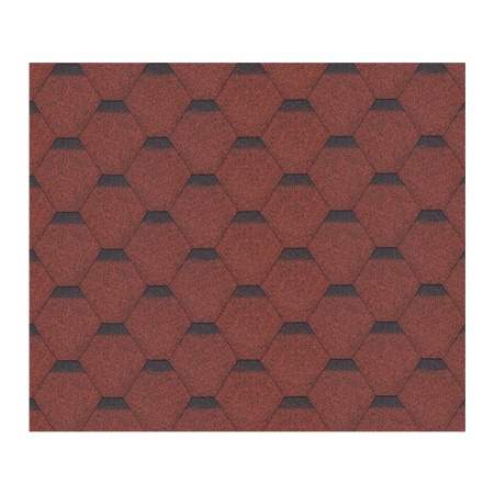 Sindrila bitum pentru acoperis Hexagonal Rock H369RED - Img 1