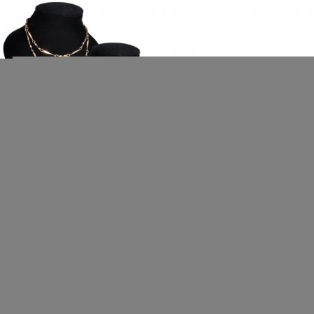 Suport bijuterii flanel pentru colier, negru, 9 x 8,5 x 15 cm, 4 buc