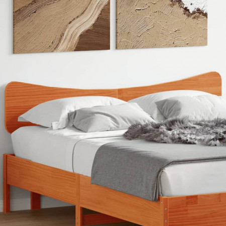 Tăblie de pat, maro ceruit, 150 cm, lemn masiv de pin