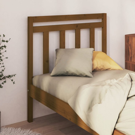 Tăblie de pat, maro miere, 95x4x100 cm, lemn masiv de pin