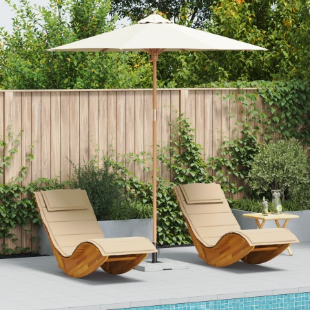 Umbrelă de grădină Crem 240x260 cm din bambus