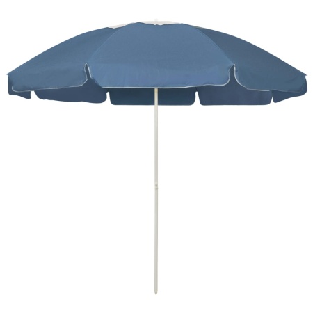 Umbrelă de soare de plajă, albastru, 240 cm