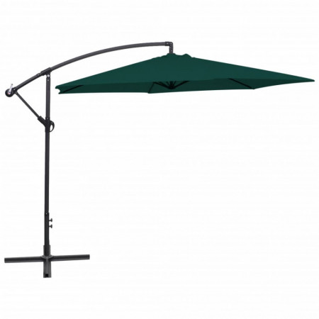 Umbrelă de soare suspendată, 3 m, Verde - Img 1