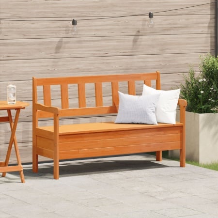 Bancă de exterior din acacia 119x76x44 cm din lemn solid de pin