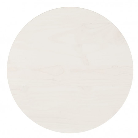 Blat de masă, alb, Ø40x2,5 cm, lemn masiv de pin