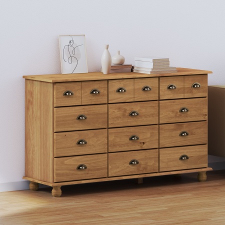 Comodă ASKIM 79x40x133.5 cm Lemn de Pin Tare