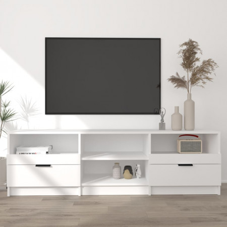 Comodă TV, alb, 150x33,5x45 cm, lemn prelucrat