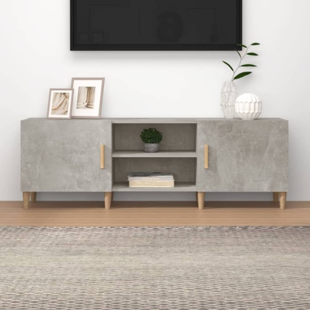 Comodă TV, gri beton, 150x30x50 cm, lemn compozit