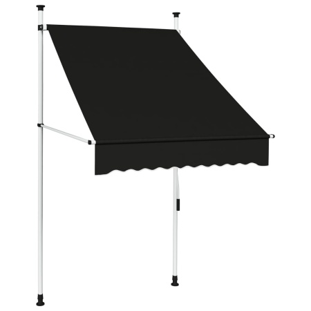 Copertină retractabilă manual, antracit, 100 cm
