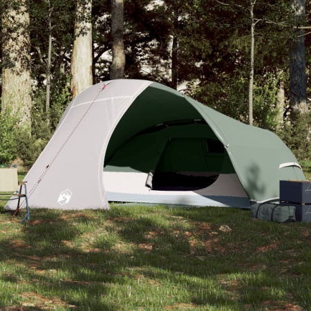 Cort de camping cupolă pentru 4 persoane, verde, impermeabil - Img 1