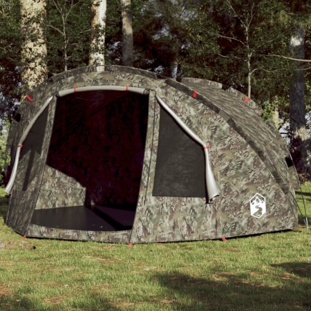 Cort de pescuit pentru 4 persoane, camuflaj, impermeabil