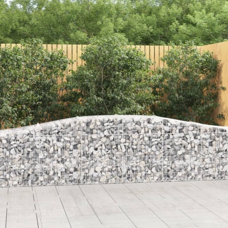 Coșuri gabion arcuite 7 buc, 400x50x60/80 cm, fier galvanizat