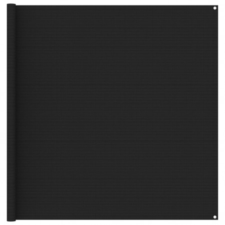 Covor pentru cort, negru, 200x400 cm - Img 1