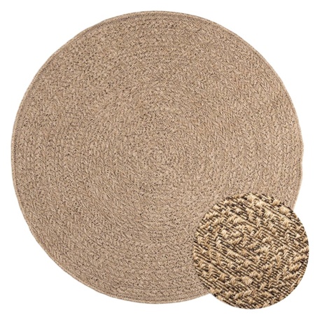 Covor ZIZUR, aspect iută, 120 cm, pentru interior și exterior