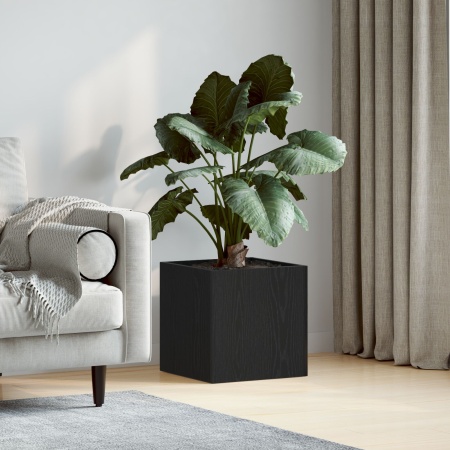 Cutie de Plante Stejar Negru 40x40x40 cm Lemn Stratificat