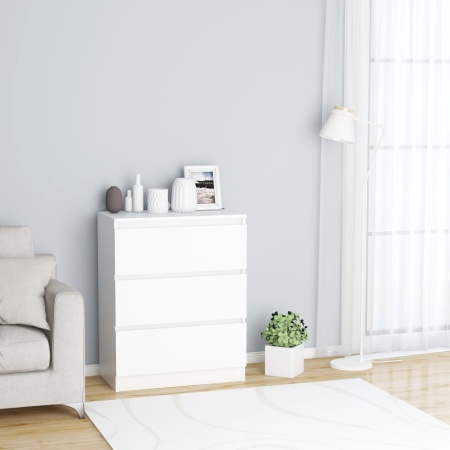 Dulap, alb, 60 x 35 x 76 cm, lemn prelucrat