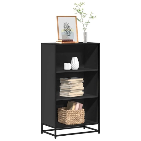Dulap cu cărți negru 60x35x107,5 cm lemn prelucrat