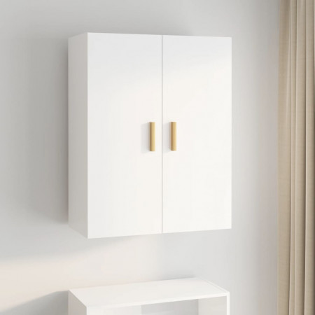 Dulap de perete suspendat, alb, 69,5x34x90 cm