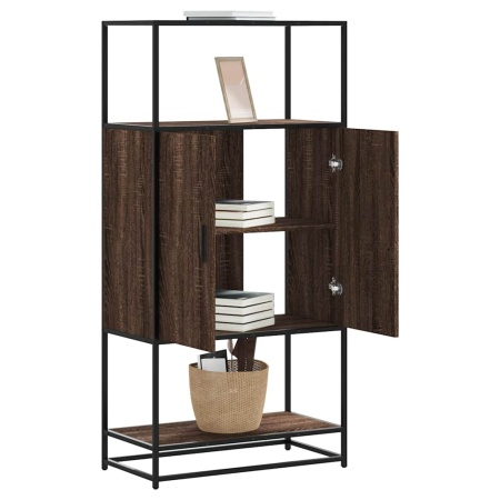 Dulap Stejar maro 68x35x139 cm lemn și metal prelucrat