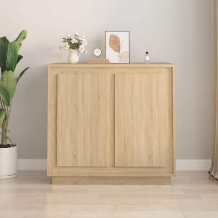 Dulap, stejar sonoma, 80x34x75 cm, lemn prelucrat