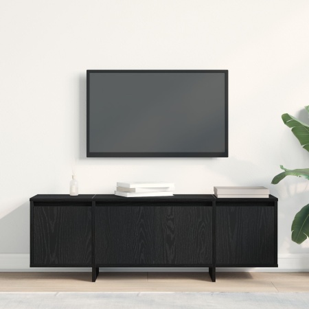 Dulap TV, stejar negru, 120x30x40,5 cm, lemn prelucrat