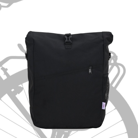 Geanta de bicicletă pentru suport de bicicletă 25 L Negru 33x16x48 cm
