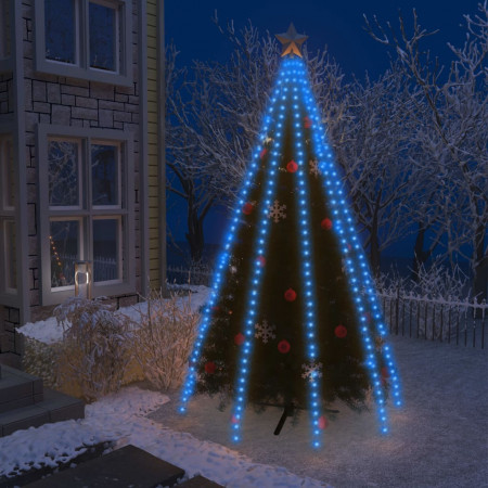 Instalație brad de Crăciun cu 400 LED-uri, albastru, 400 cm - Img 1