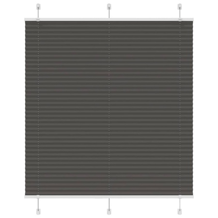 Jaluză plisată negru 120x150 cm Lățime țesătură 119,4 cm
