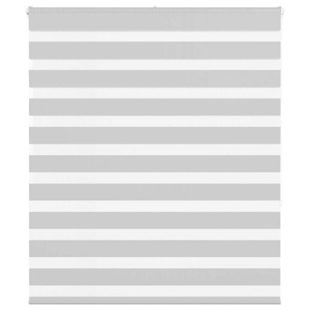 Jaluzea tip zebra gri deschis lățime țesătură 115,9cm poliester