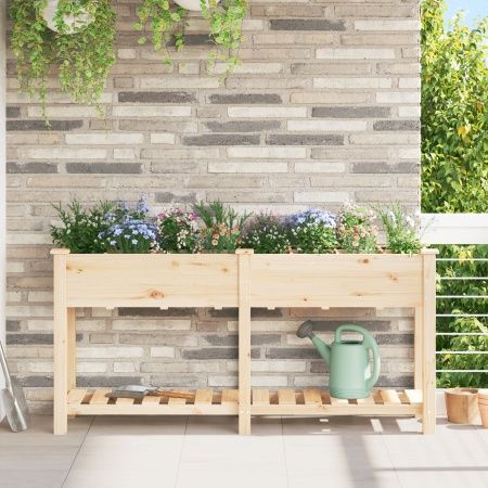 Jardiniere cu Grile 161x43x76 cm Lemn masiv de pin