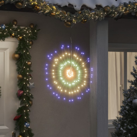 Lumină stelară de Crăciun 140 LED-uri 2 buc., multicolor, 17 cm - Img 1