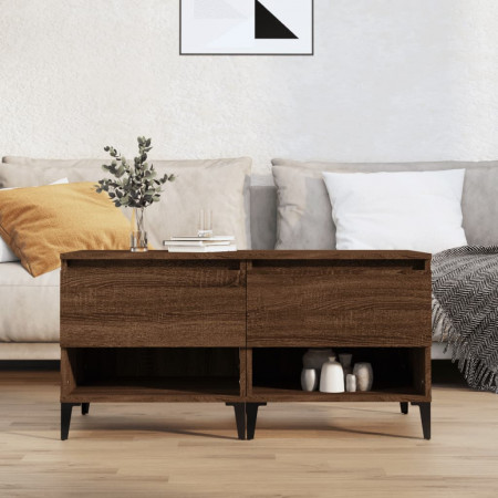 Mese laterale 2 buc. stejar maro 50x46x50 cm lemn compozit