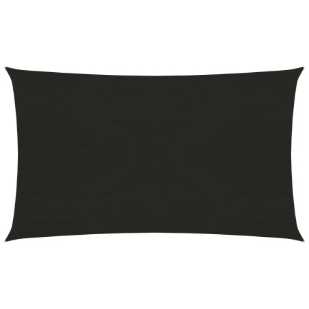 Pânză parasolar, negru, 2,5x5 m, HDPE, 160 g/m²