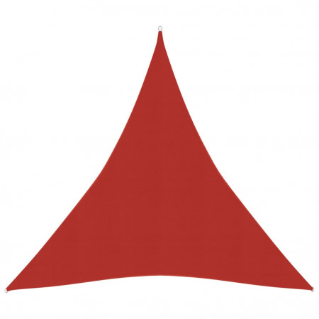 Pânză parasolar, roșu, 5x6x6 m, HDPE, 160 g/m²