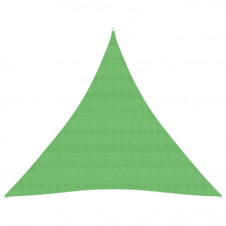Pânză parasolar, verde deschis, 4,5x4,5x4,5 m, HDPE, 160 g/m²