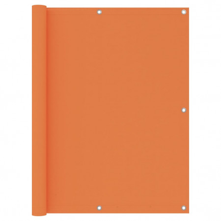 Paravan de balcon, portocaliu, 120x600 cm, țesătură Oxford - Img 1