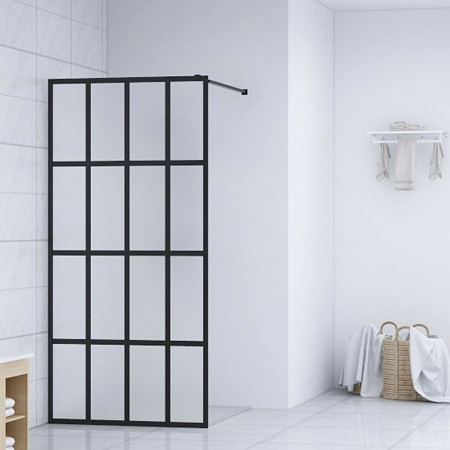 Paravan de duș walk-in, 118x190 cm, sticlă securizată mată - Img 1