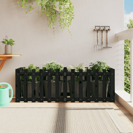 Pat înălțat grădină design gard 150x50x50 cm lemn de pin tratat